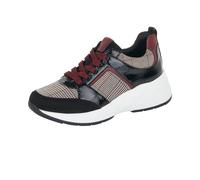 Remonte Damenschuhe Sportliche Schnürer schwarz/nude-schwarz/black/wine schwarz/nude-schwarz/black - Gr. - 40