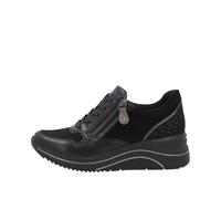 Remonte Damenschuhe Sportliche Schnürer schwarz/schwarz/altsilber/schwarz/gunmet schwarz/schwarz/altsilber/schwarz/gunmet - Gr. - 41