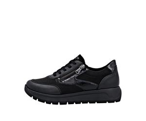 Remonte Damenschuhe Sportliche Schnürer schwarz/schwarz/black/titan-schwarz/schw schwarz/schwarz/black/titan-schwarz/schw - Gr. - 44
