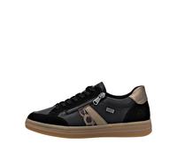 Remonte Sneaker D0700 Damen – remonteTEX, wasserabweisend, lose Einlage – Schwarz Kombi, 36 EU