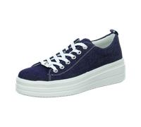 Plateausneaker REMONTE Gr. 40, blau (dunkelblau) Damen Schuhe Sneaker mit Kontrastnähten, Freizeitschuh, Halbschuh, Schnürschuh (38934456-40)