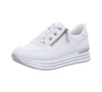 Remonte Damen Low-Top Sneaker D1302, Frauen Halbschuhe,lose Einlage,Turnschuhe,Laufschuhe,schnürschuhe,schnürer,Plateausohle,Weiss (82),45 EU