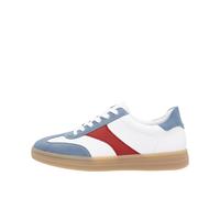 Remonte Sneaker D2C01 Damen Low-Top Leder lose Einlage Blau/Weiß Größe 40