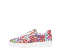 Remonte Damen-Schnürhalbschuh Blumenmuster Weiß-Mehrfarbig multicolor40