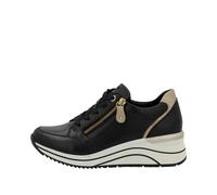 Remonte Halbschuh HW schwarz/ginger-gold/schwarz Größe 36