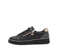 Remonte Damen Sneaker D0700 – remonteTEX, wasserabweisend, lose Einlage – Schwarz Kombi 40 EU