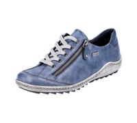 Remonte Komfort Schnürhalbschuh extra weit für Damen, blau, Größe 36 EU