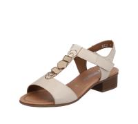 Sandalette REMONTE Gr. 38, weiß (weiß, kombiniert) Damen Schuhe Sandaletten mit schönem Schmuckelement (18796348-38)