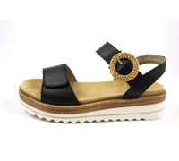 Sandalette REMONTE Gr. 37, schwarz Damen Schuhe Sandaletten mit praktischem Klettverschluss (86098763-37)