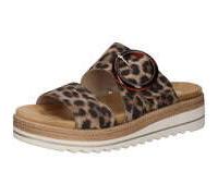 Keilpantolette REMONTE, Damen, Gr. 36, leo, Lederimitat, Schuhe, Schlupfschuh, Sommerschuh mit praktischem Klettverschluss (55489440-36) leo