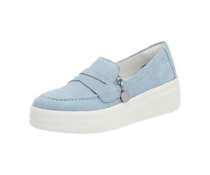 Remonte Plateau-Keil Loafer für Damen, blau, Größe 41 EU