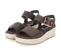 Remonte Plateau-Sandalen - Gr. 37 - Braun - Rauleder
