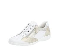 Remonte Damen R3410 Sneaker, Weiss/Muschel/Weiss/Muschel / 81, 40 EU