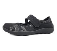 Remonte Ballerinas R3510-03 Damen schwarz/Gunmetal Lederimitat/Textil Größe 36