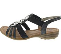 Remonte Damen Riemchensandalen R3605 graphit/schwarz Größe 39
