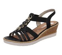 Remonte Keilsandalette R6264-00 Damen Synthetik Schwarz Gr. 38