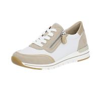 Remonte Damen Low-Top Sneaker R6709, Frauen Halbschuhe,lose Einlage,sportlich,straßenschuhe,Strassenschuhe,Sportschuhe,Weiss Kombi (80),43 EU