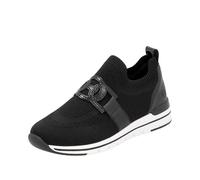 Remonte Slipper R6713-00 Damen Schwarz sportlich Textil/Synthetik Gr. 37