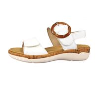 Remonte Damen-Sandalette R6853 mit Keilabsatz Weiß Größe 42 EU
