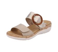Remonte Damen R6858, Frauen Slipper,lose Einlage,Freizeitschuhe,Schlupfschuhe,schluepfschuhe,Slides,Slip-ons,Backless Slipper,beige Kombi (60),40 EU
