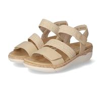 Keilsandalette REMONTE, Damen, Gr. 37, beige (natur), Lederimitat, Bast, casual, Schuhe, Riemchensandale, Bequemschuh, Sommerschuh mit Soft-Fußbett (65201204-37) natur