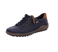 Remonte Damen Sneaker R1402 – Schnürschuhe remonteTEX, wasserabweisend, Blau Kombi 42 EU