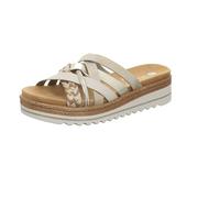 Remonte Damen Pantoletten D0Q50, Frauen Slipper,lose Einlage,Schlupfschuhe,schluepfschuhe,slip-ons,backless Slipper,mules,metallic (90),41 EU