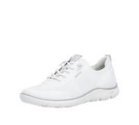 Remonte Damen Low-Top Sneaker D3G02, Frauen Halbschuhe,lose Einlage,Strassenschuhe,Sportschuhe,Freizeitschuhe,Turnschuhe,Weiss Kombi (80),40 EU