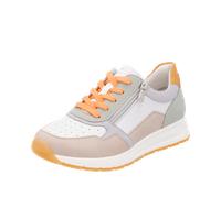 Keilsneaker REMONTE, Damen, Gr. 43, weiß (weiß kombiniert), Leder, Lederimitat, sportlich, Schuhe, Freizeitschuh, Halbschuh, Schnürschuh mit gepolstertem Schaftrand (15173064-43) weiß kombiniert