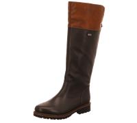 Stiefel REMONTE, Damen, Gr. 42, Normalschaft, braun (schwarz, braun), Leder, Lederimitat, Schuhe Stiefel, mit Tex-Ausstattung (39711810-42) schwarz, braun