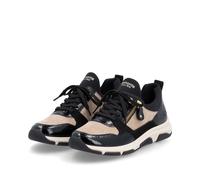 Remonte Samen-Sneaker-Slipper Schwarz-Beige 44