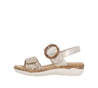 Remonte Sandale beige-metallic/muschel - Gr. - 41