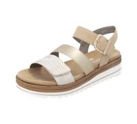 Remonte Dorndorf Riemchensandale Damen D0Q55 – lose Einlage – Muschel/Lightgold/Tan Gr. 39