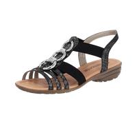 Remonte Damen Riemchensandalen R3605 – bequem, Sommerschuhe – Schwarz (02) Größe 38 EU