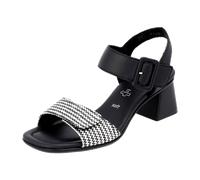 Remonte Damen Riemchensandalen D1K51 Lederimitat Schwarz Kombi (03) 40 EU