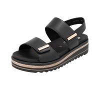 Remonte Damen Riemchensandalen D0Q59, Frauen Sandalen,lose Einlage,halteriemen,Sommerschuhe,Freizeitschuhe,offene Schuhe,schwarz (00),45 EU
