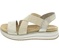 Remonte Sandalette D1J50-90 – Vegan, Muschel-Beige/Gold – Damen Größe 37 EU