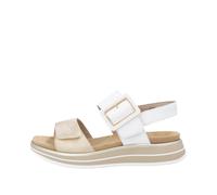 Remonte Damen Riemchensandalen D1J53, Frauen Sandalen,lose Einlage,halteriemen,Sommerschuhe,Freizeitschuhe,offene Schuhe,Weiss Kombi (80),40 EU