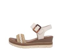 Remonte Damen D2L55 Keilsandaletten, Beige, 41 EU