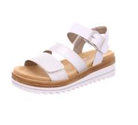 Remonte Damen Riemchensandalen D0Q55, Frauen Sandalen,lose Einlage,Sommerschuhe,Freizeitschuhe,offene Schuhe,Strandschuhe,Silber/Platin (90),41 EU