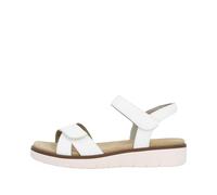 Riemchensandale REMONTE, Damen, Gr. 44, weiß, Leder, unifarben, casual, Schuhe, Plateau, Sommerschuh, Sandalette mit Lite ´n Soft Ausstattung (78592967-44) weiß