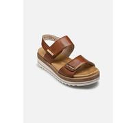 Keilsandalette REMONTE, Damen, Gr. 43, braun, Leder, unifarben, klassisch, Schuhe, Riemchensandale, Bequemschuh mit Schmuckelementen (19706227-43) braun