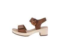 Sandalette REMONTE, Damen, Gr. 41, braun, Leder, unifarben, feminin, Schuhe, Blockabsatz, Sommerschuh, Sandale mit Klettverschlüssen (47696061-41) braun