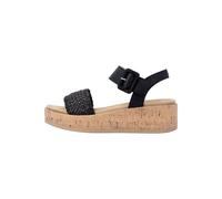 Remonte Sandalen Lederimitat Schwarz - 39