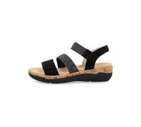 Remonte Sandalen Lederimitat Schwarz - 39