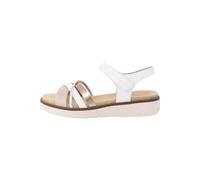 Remonte Damen D2058 Riemchensandalen, Weiss, 40 EU