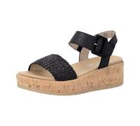 Keilsandalette REMONTE "Remonte Sandalen Lederimitat", Damen, Gr. 36, schwarz, Lederimitat, Schuhe (90996948-36) schwarz