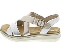 Remonte Damen Riemchensandalen D2K53, Frauen Sandalen,lose Einlage,Strandschuhe,Sandaletten,Sommersandalen,bequem,flach,metallic (91),38 EU