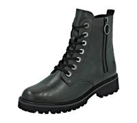 Remonte Schnürstiefelette 60025809 Damen Leder tannengrün Gr. 39 Blockabsatz