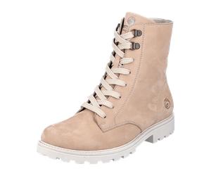 Remonte Schnürstiefelette Warmfutter für Damen, beige, Größe 36 EU